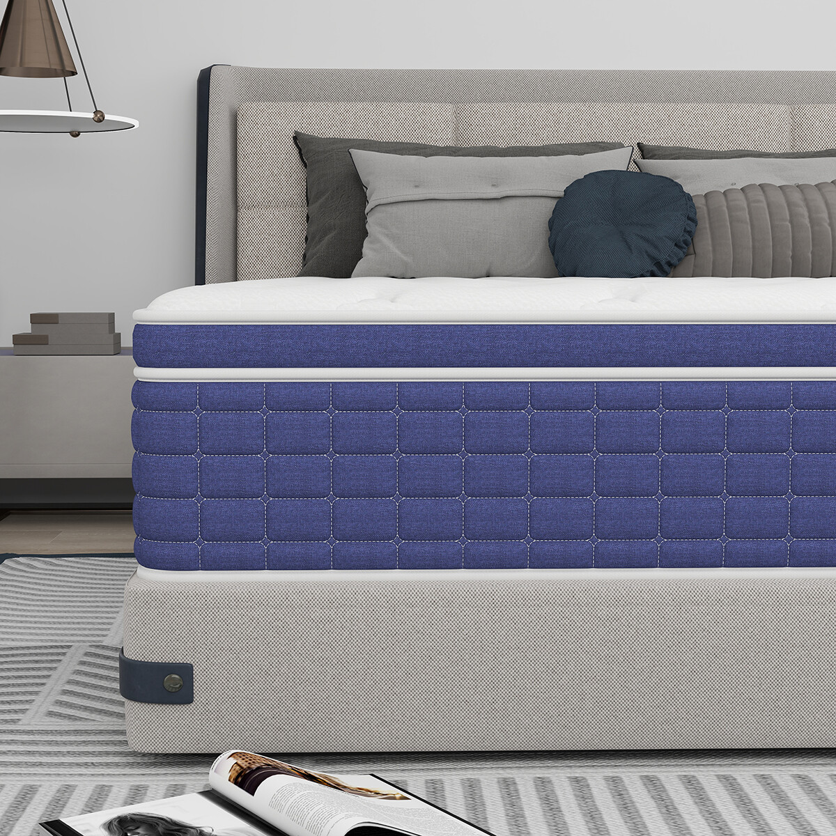 12/14 Inch Gel Memory Foam Mattress Twin Full Queen King Size Hybrid Spring Bed