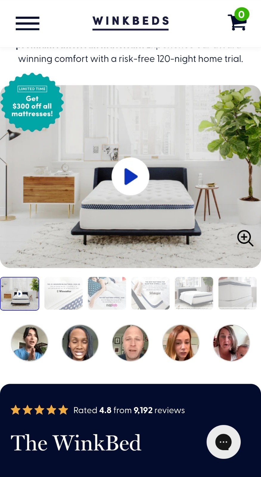 Winkbed Softer King Size
