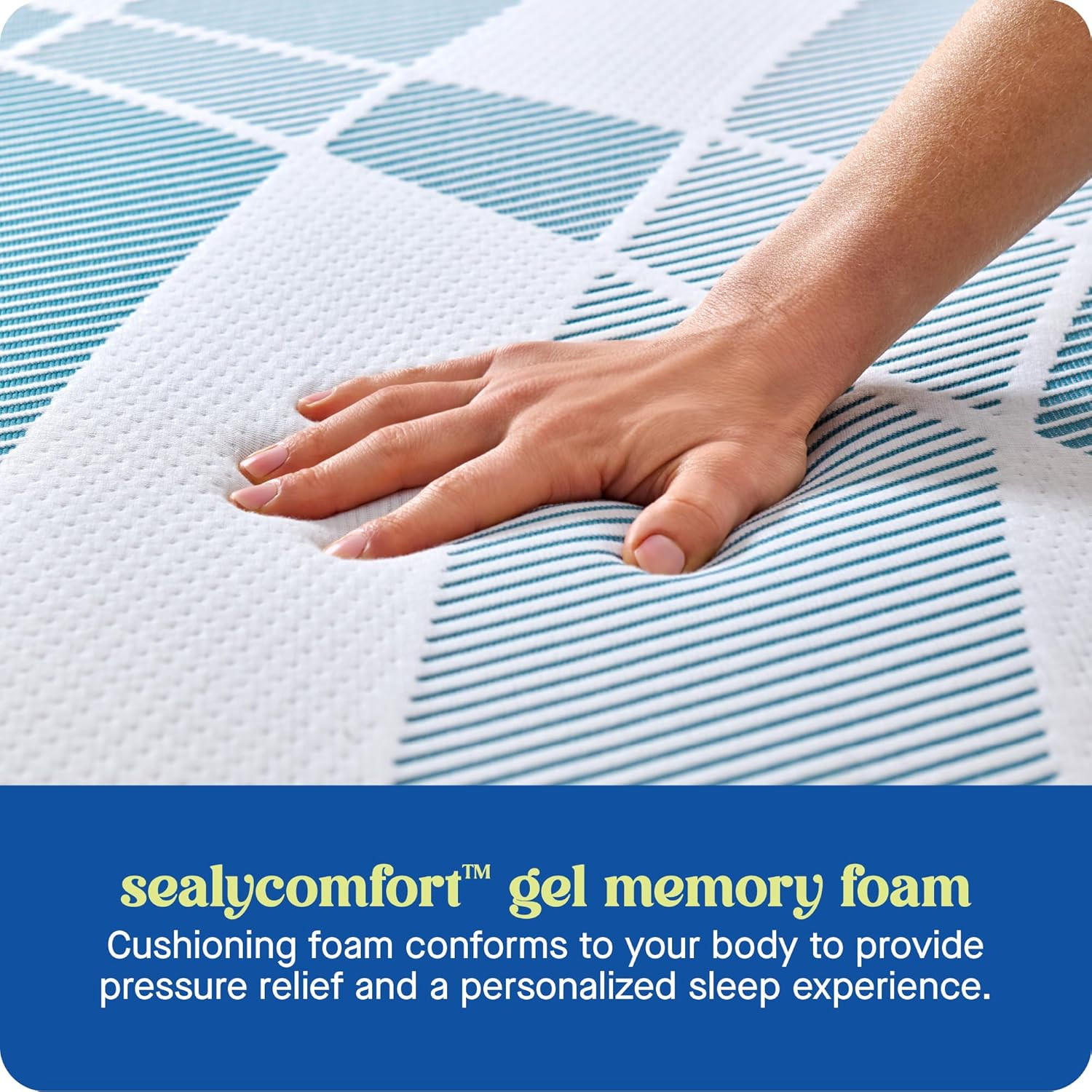 Dreamlife 14” Foam Mattress-In-A-Box, Queen, comfort Gel Memory Foam, support Tr