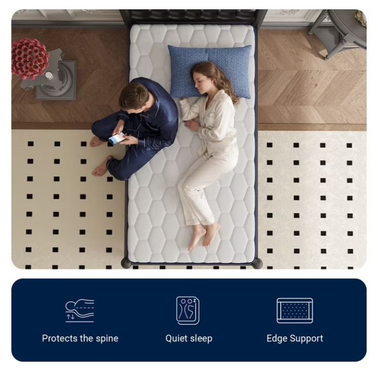 Avenco Pearl 6″ Twin Size Medium Adult Supportive Innerspring Mattress