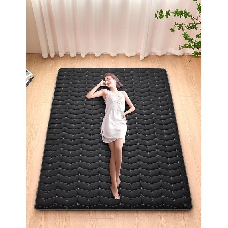 9 Layer Futon Mattress High Density Foam Floor Sleeping Pad Portable Use