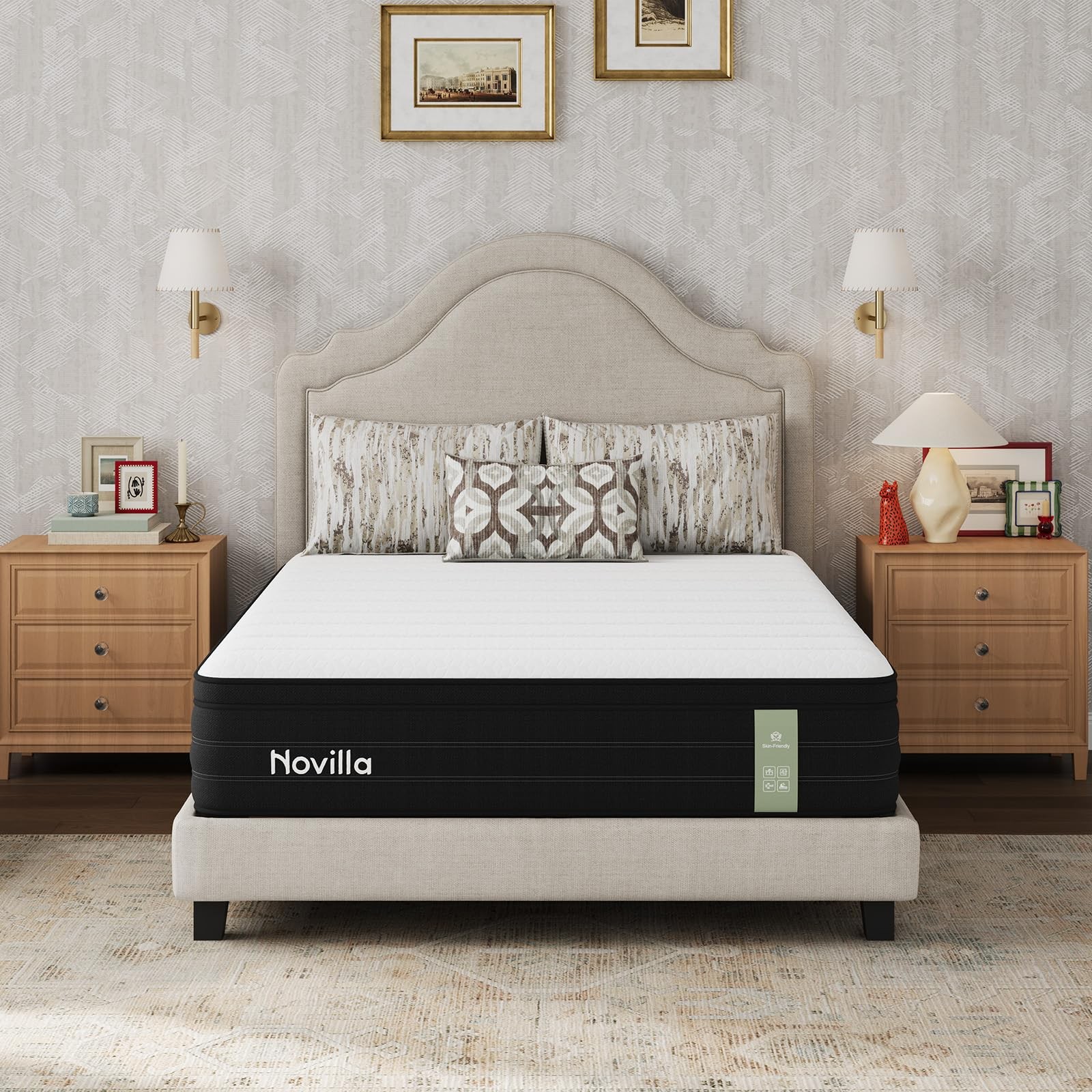 Twin Mattress for , Upgraded Individual Coils & Memory Foam Twin Mattress Hyb…