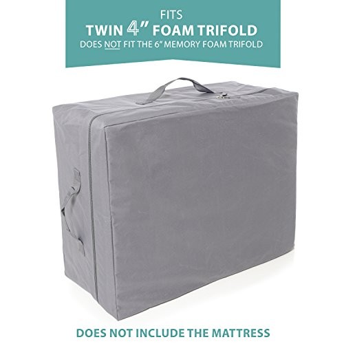 Carry Case for the Tri-Folding Mattress (75″ x 38″ x 4″) (Mattress Twin gray