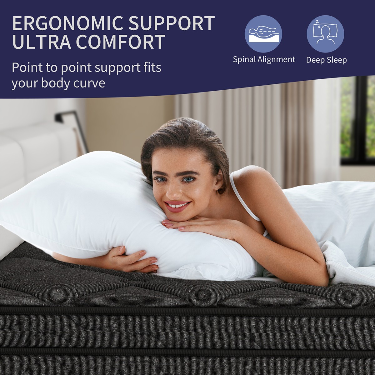 12 Inch Gel Memory Foam Hybrid Spring Mattress Twin Full Queen King Bed In A Box