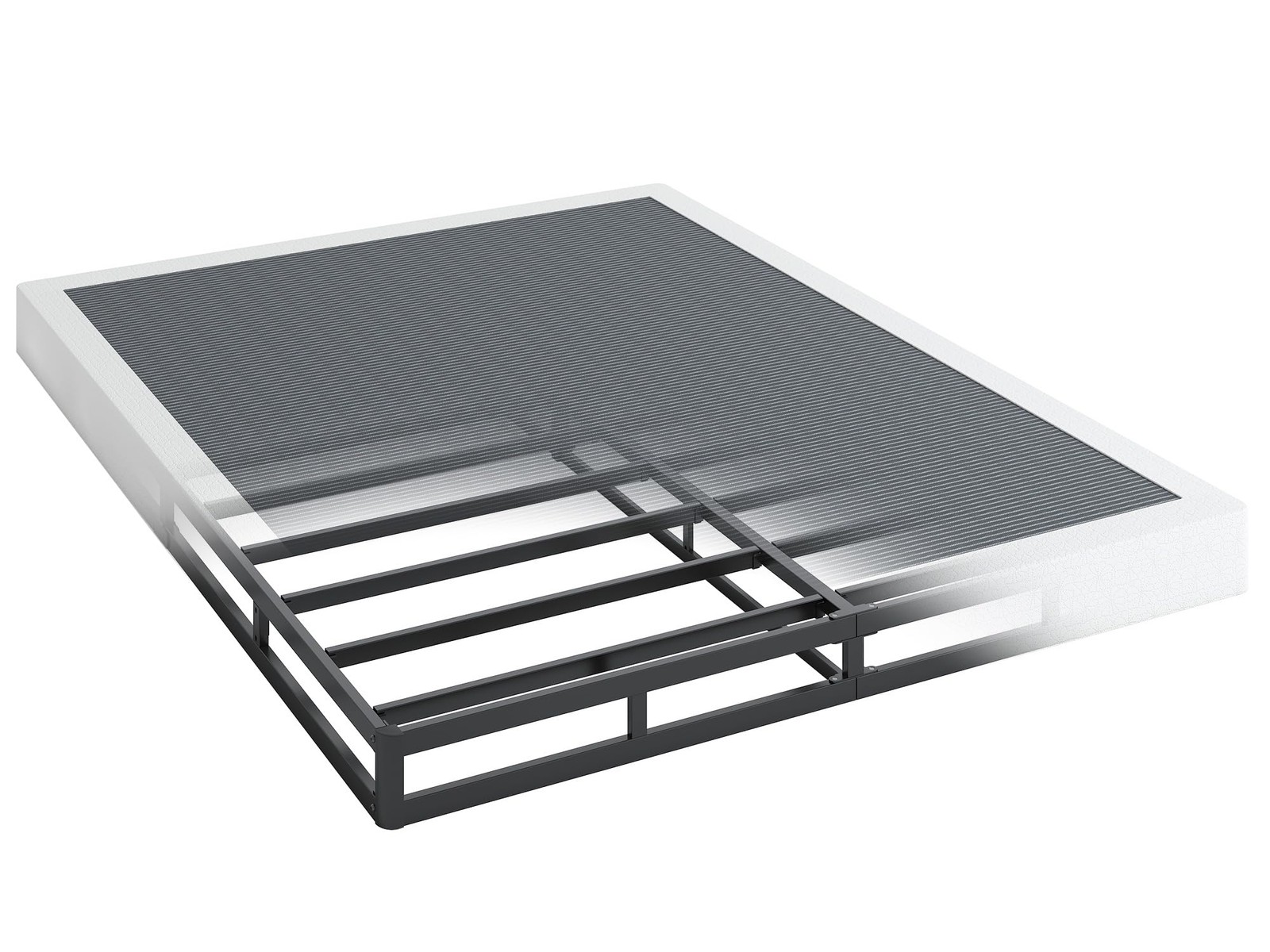 QEROMY 5 Inch Low Profile Box Spring, Sturdy Metal Frame Queen, 5