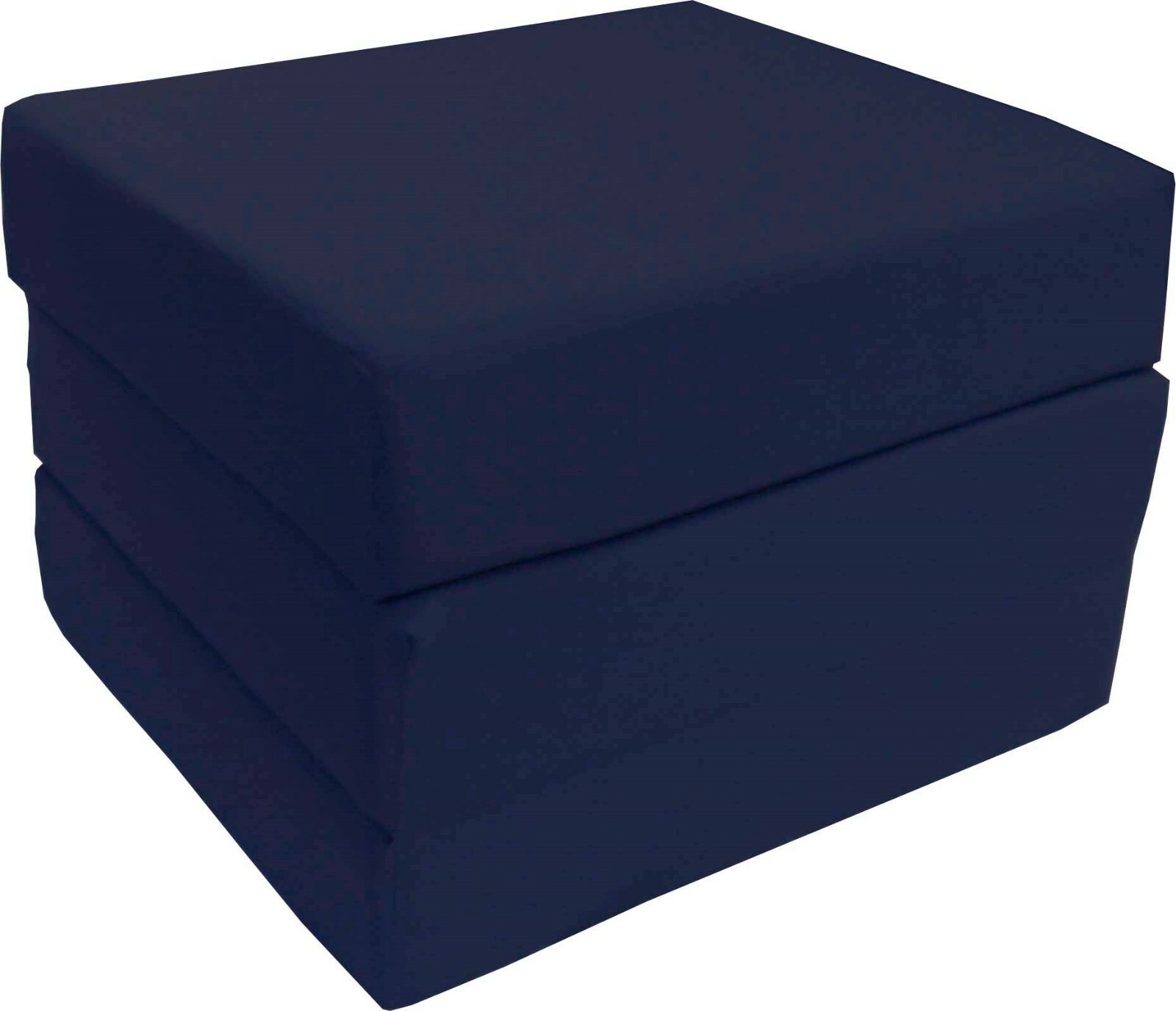Trifold Foam Beds, Folding Mattress, Cushions, Seats, 1.8 Density 6x27x75 Navy
