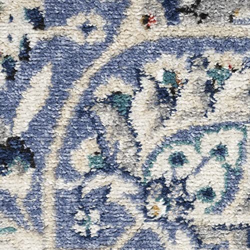 Nourison Alfombra de 1 pies 10 pulgadas x 2 pies 10 pulgadas, color gris