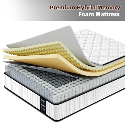 Twin Mattress 10 Inch Medium Firm Hybrid Mattress Twin Size Twin 10 INCH White