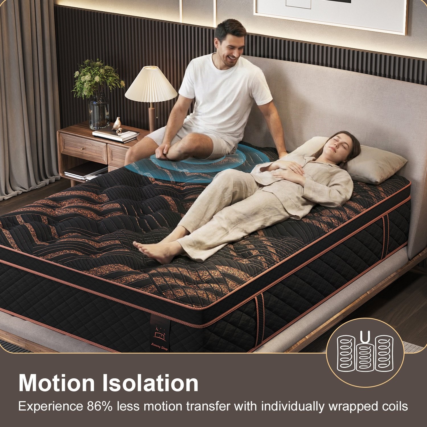12/14 Inch Hybrid Gel Memory Foam Mattress Twin Full Queen King Size In a Box