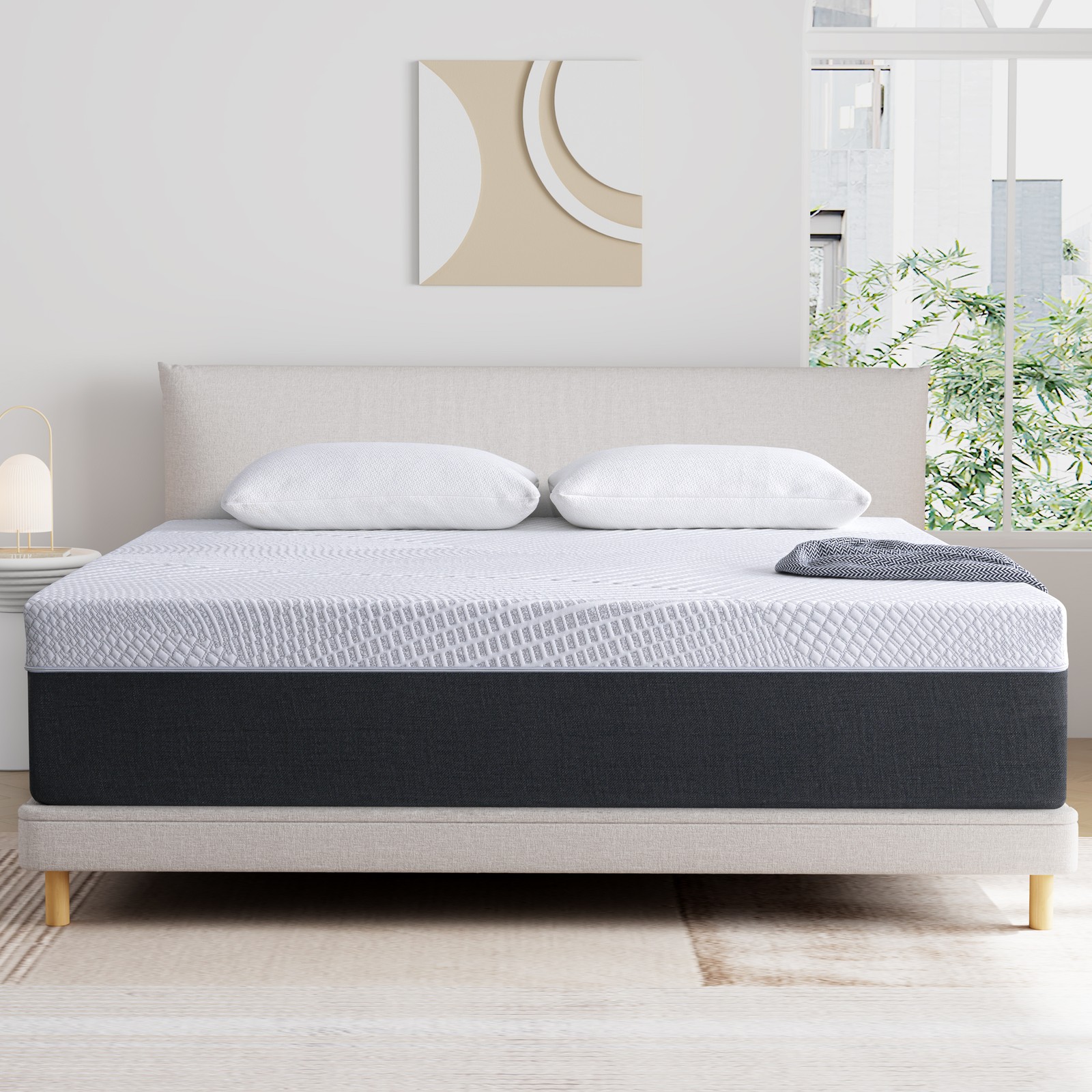 8/10/12 In No-Noise Gel Memory Foam Mattress Twin Full Queen King Szie Mattress