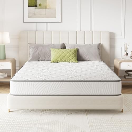 Twin XL Hybrid Mattress – 8 Inch Comfy Support, Pocket Springs, Motion Isolation