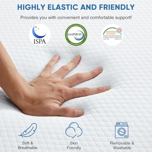 Tri-Fold Twin Memory Foam Pads, 3 inch Folding Twin (U.S. Standard) 3″ White