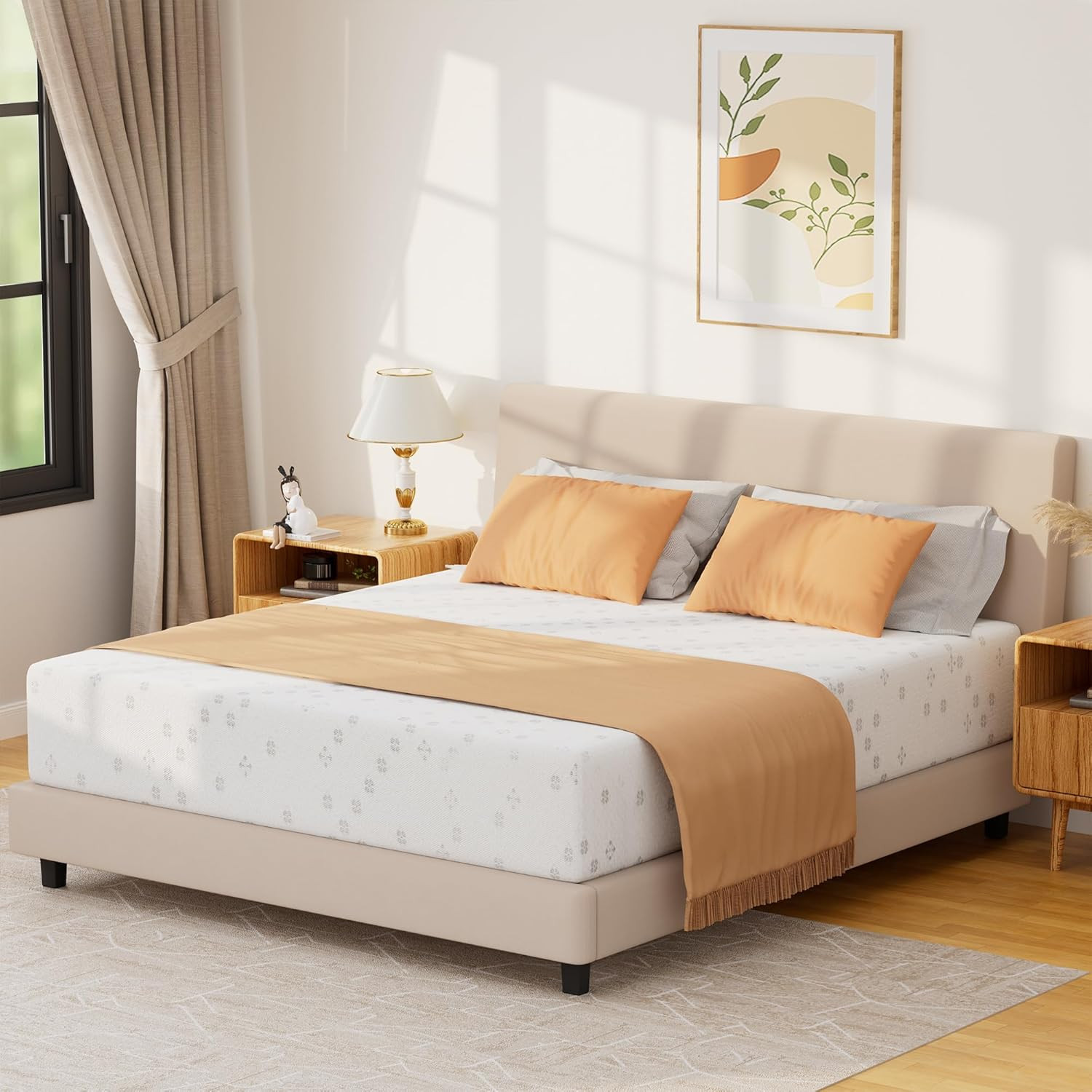 King Mattress 10 Inch Memory Foam Mattress in a Box, Gel Memory Foam or Lumbar S