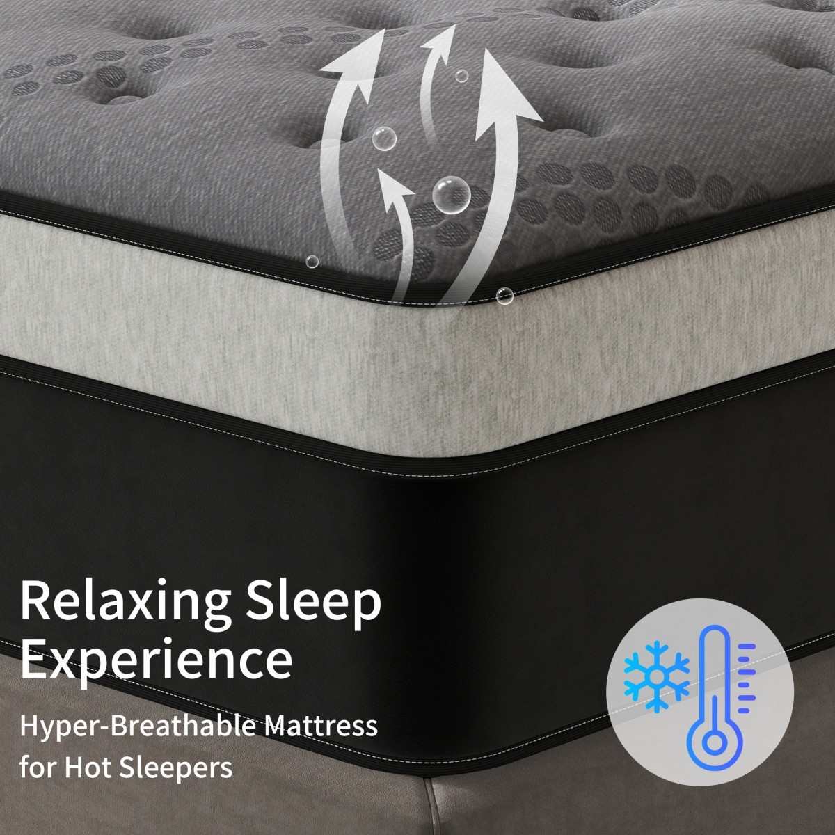 12″/14″ Mattress in a Box Gel Memory Foam Pocket Spring Twin Full Queen King