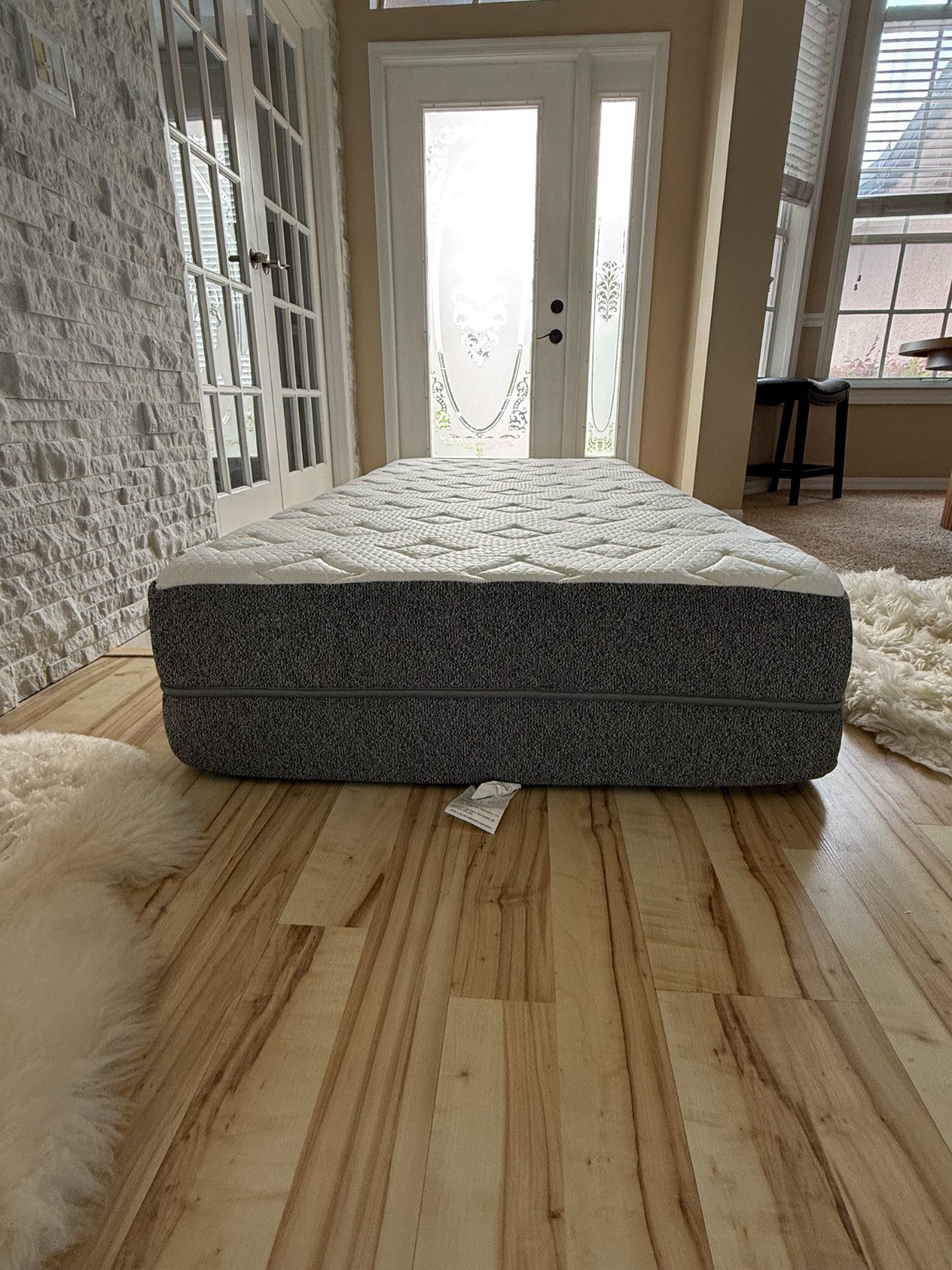 Ghostbed Twin XL Luxe Foam Mattress and Base