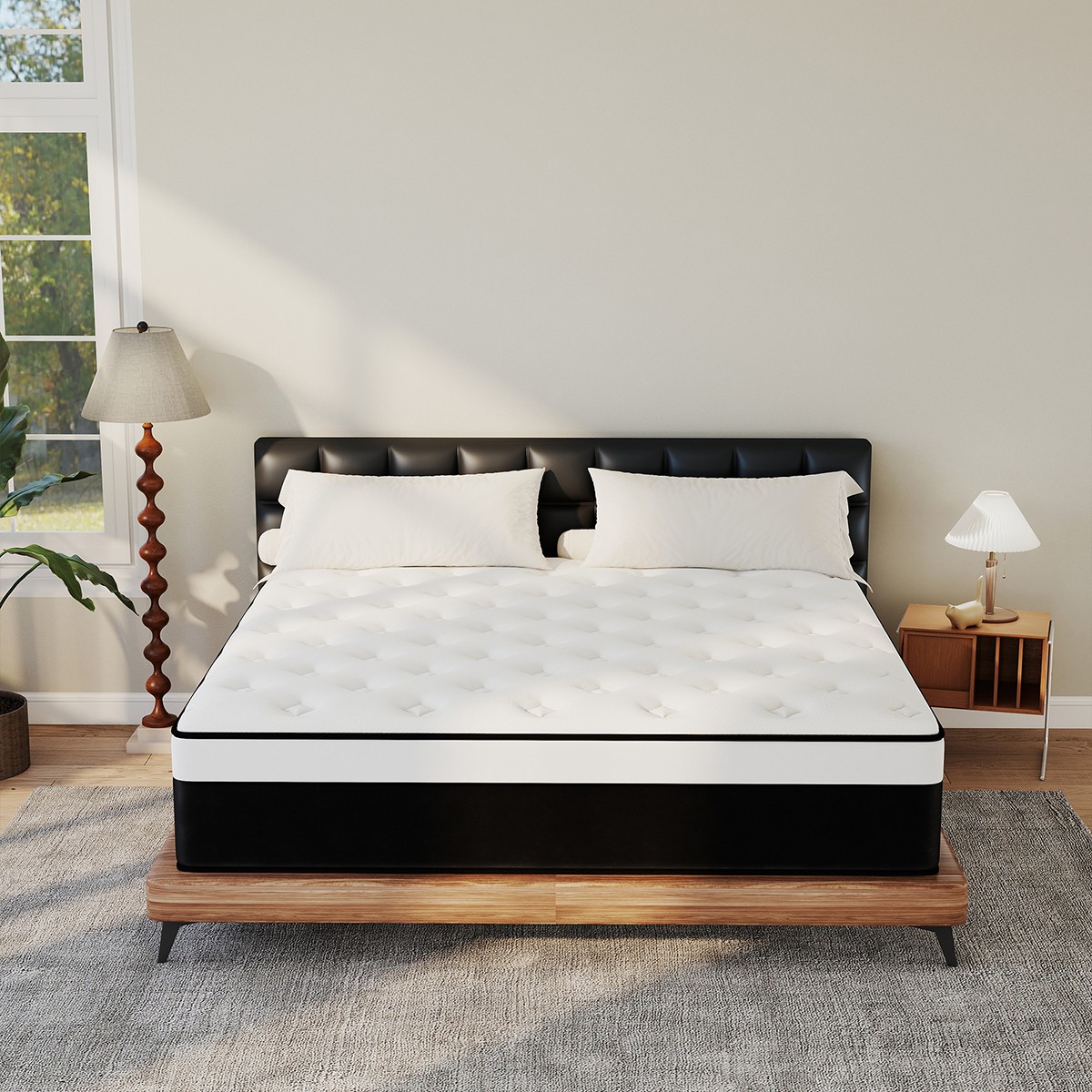 12″14″ Hybrid Mattress in A Box InnerSpring Gel Memory Foam Twin Full Queen King