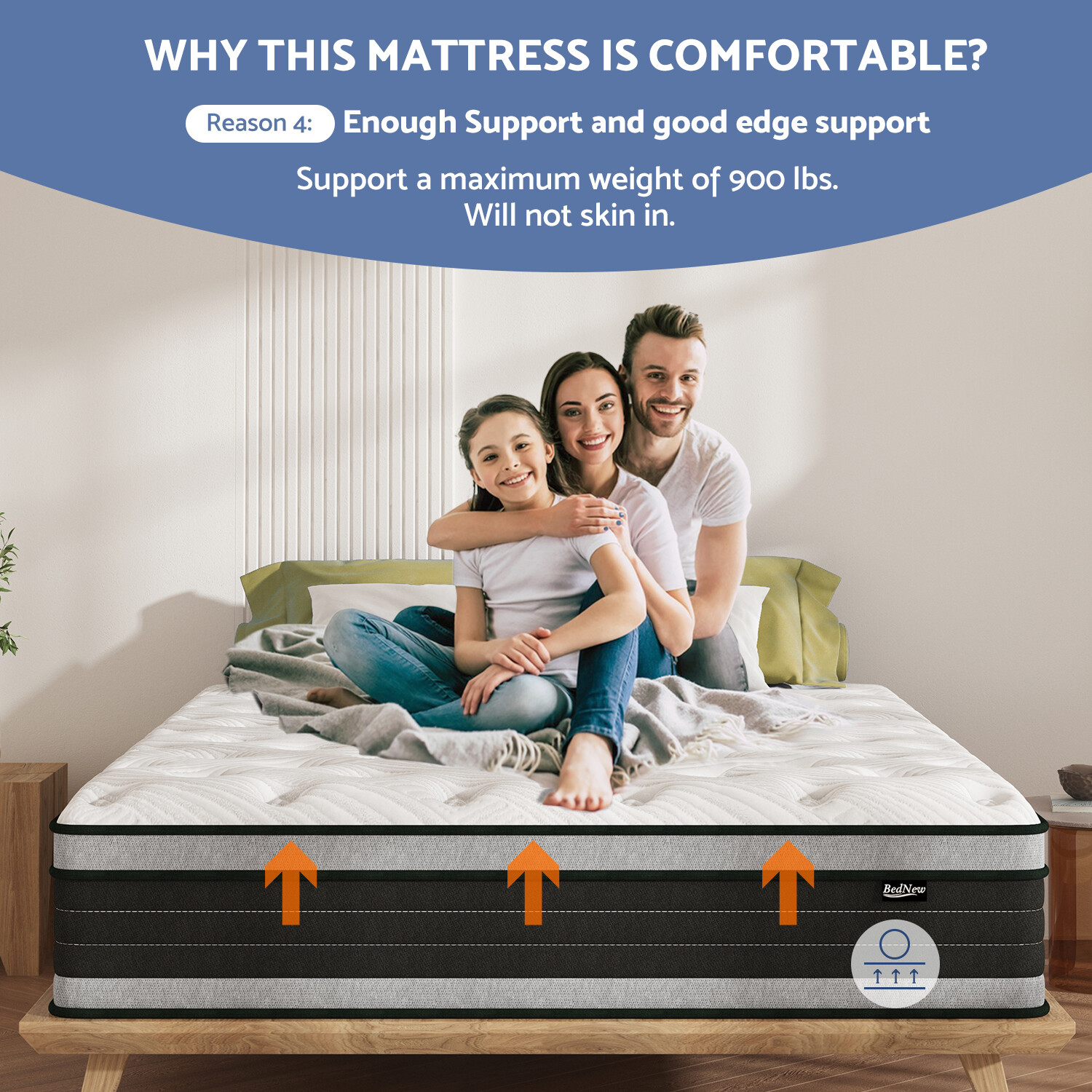 12″ 14 Inch Gel Memory Foam Hybrid Spring Full King Queen Mattress in a Box