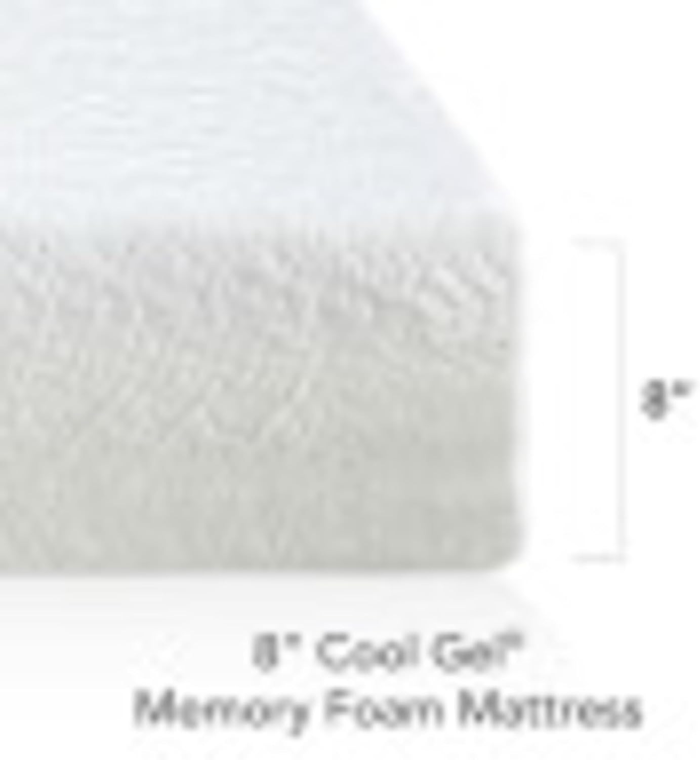 Memory Foam 8-Inch Mattress, Certipur-Us Certified, Mattress in a Box, Queen, Wh