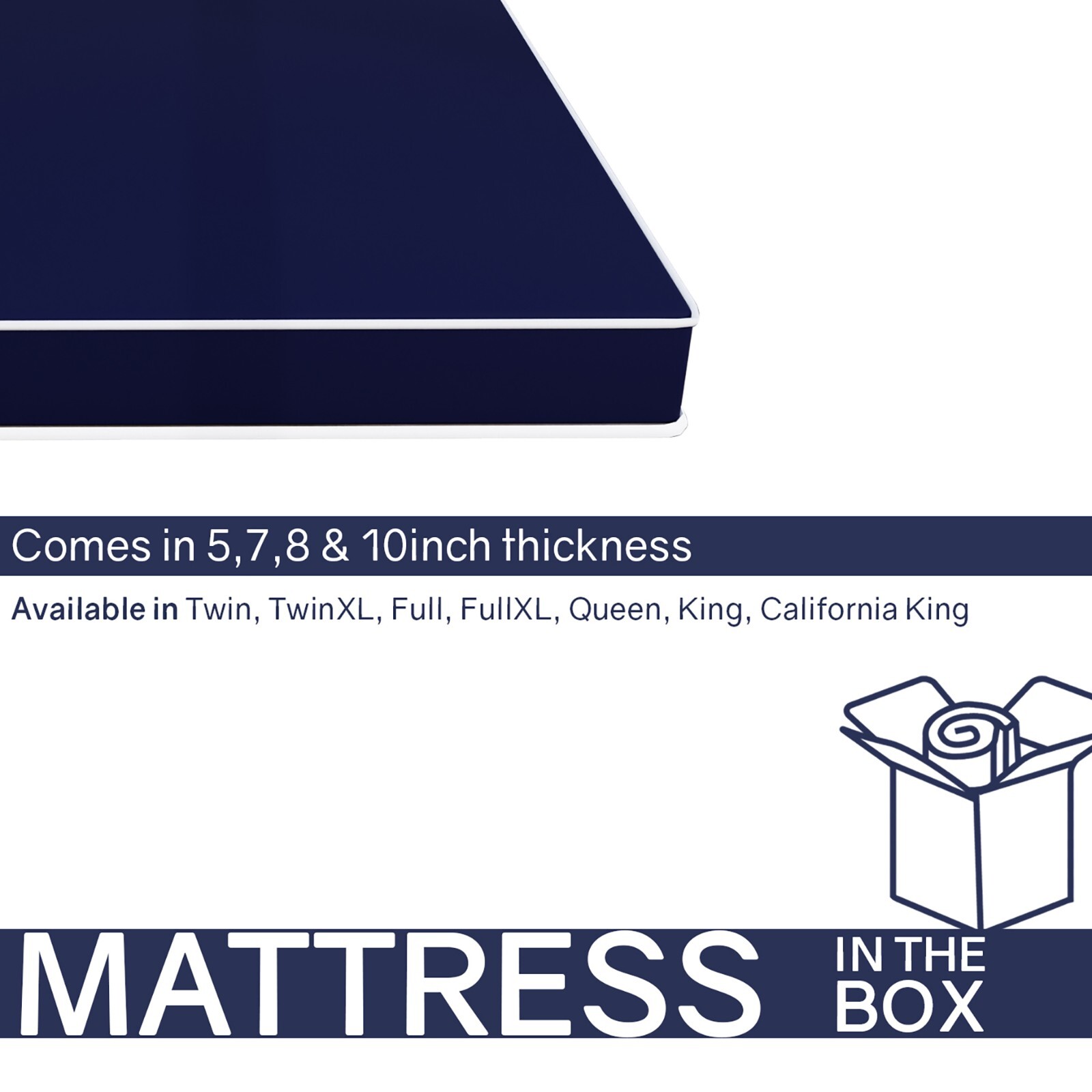 Continental Sleep, Medium Firm Water-Resistance Foam Vinyl Mattress.