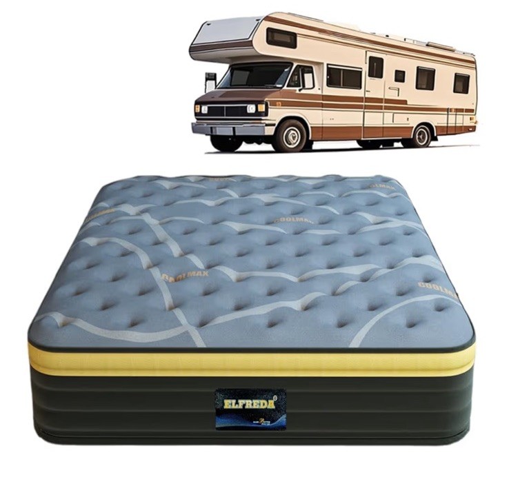 Elfreda Queen Short RV Mattress, 12 inch Pillow Top