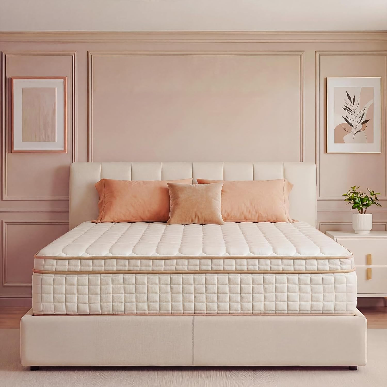 12 Inch Full Hybrid Mattress Memory Foam Pocket Spring Medium Firm Bed