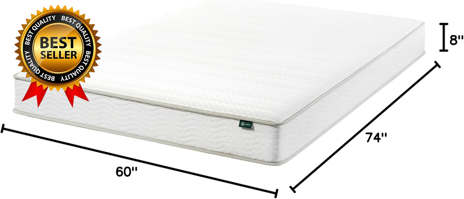 8 Inch Foam and Spring RV Mattress, [New Version], Short Queen for Rvs, Campers