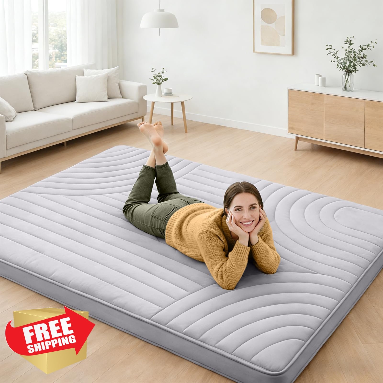 ZonLi Twin Japanese Futon Mattress Thicken Roll Up Bed