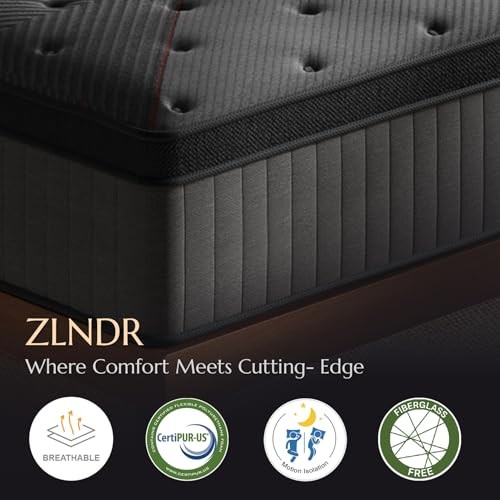 Aura Hybrid Mattress for Master Bedroom and Shared Use, Medium Queen 12 Inch