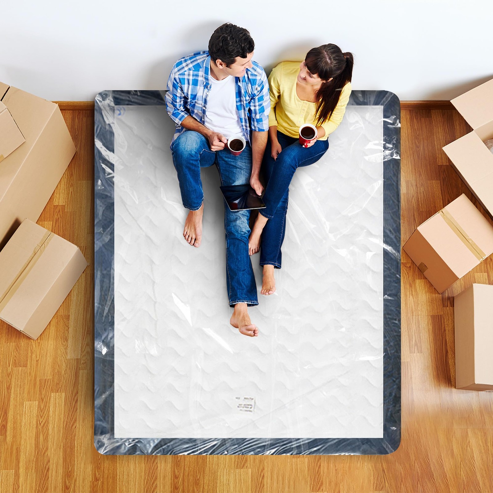 Utopia Home Queen Size Mattress Cover for Moving, 2 Mil Thick Queen, 2