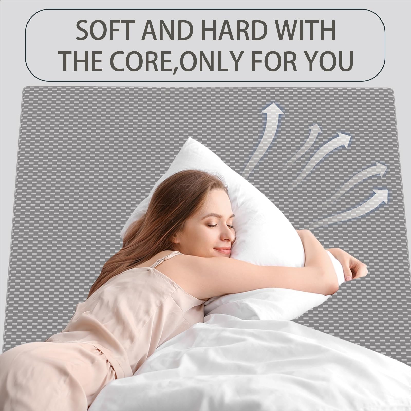 Queen Mattress, 3 Inch Memory Foam Queen Bed Mattress in A , Pressure with Me…