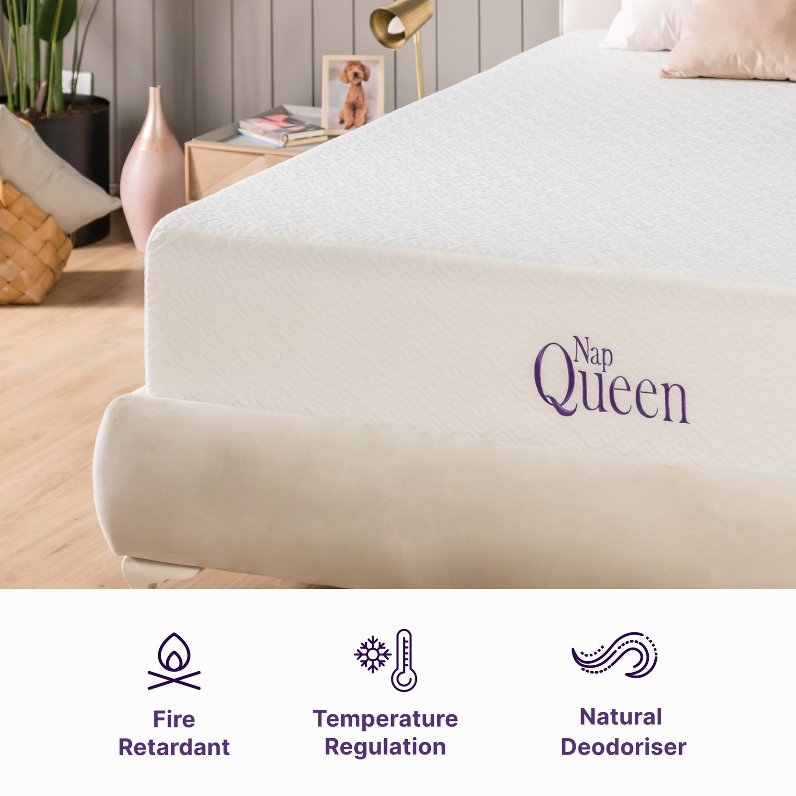8 Inch Twin Size Mattress, Cooling Gel Memory Foam Mattress, Bed in a Box, White