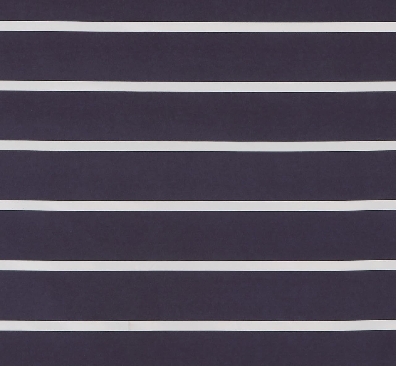 Maddow Stripe Navy Polyester 1-Piece Shower Curtain Shower Curtain, Stripe Theme