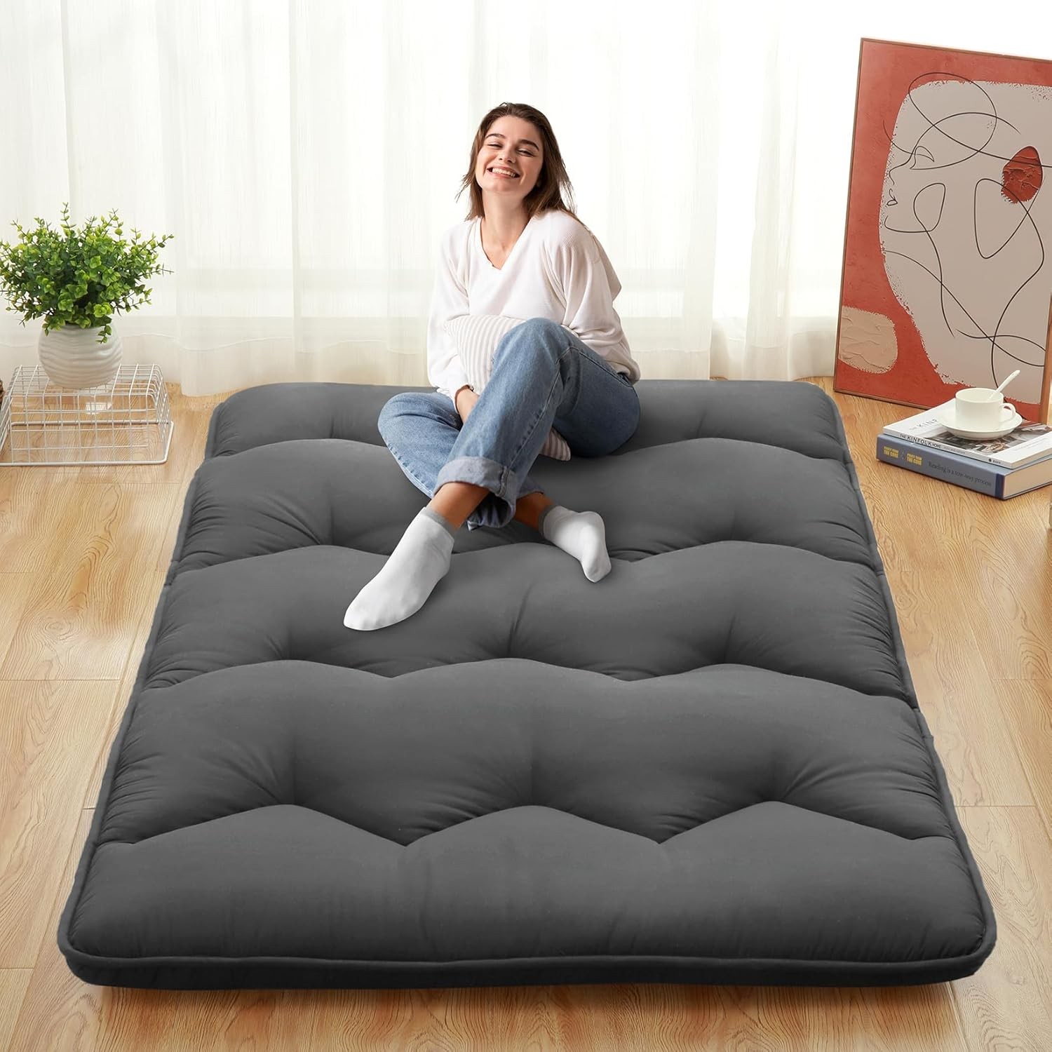 Ⓜ️Twin/Full/Queen Size Floor Mattress Japanese Futon Mattress Sleeping Tatami Ma