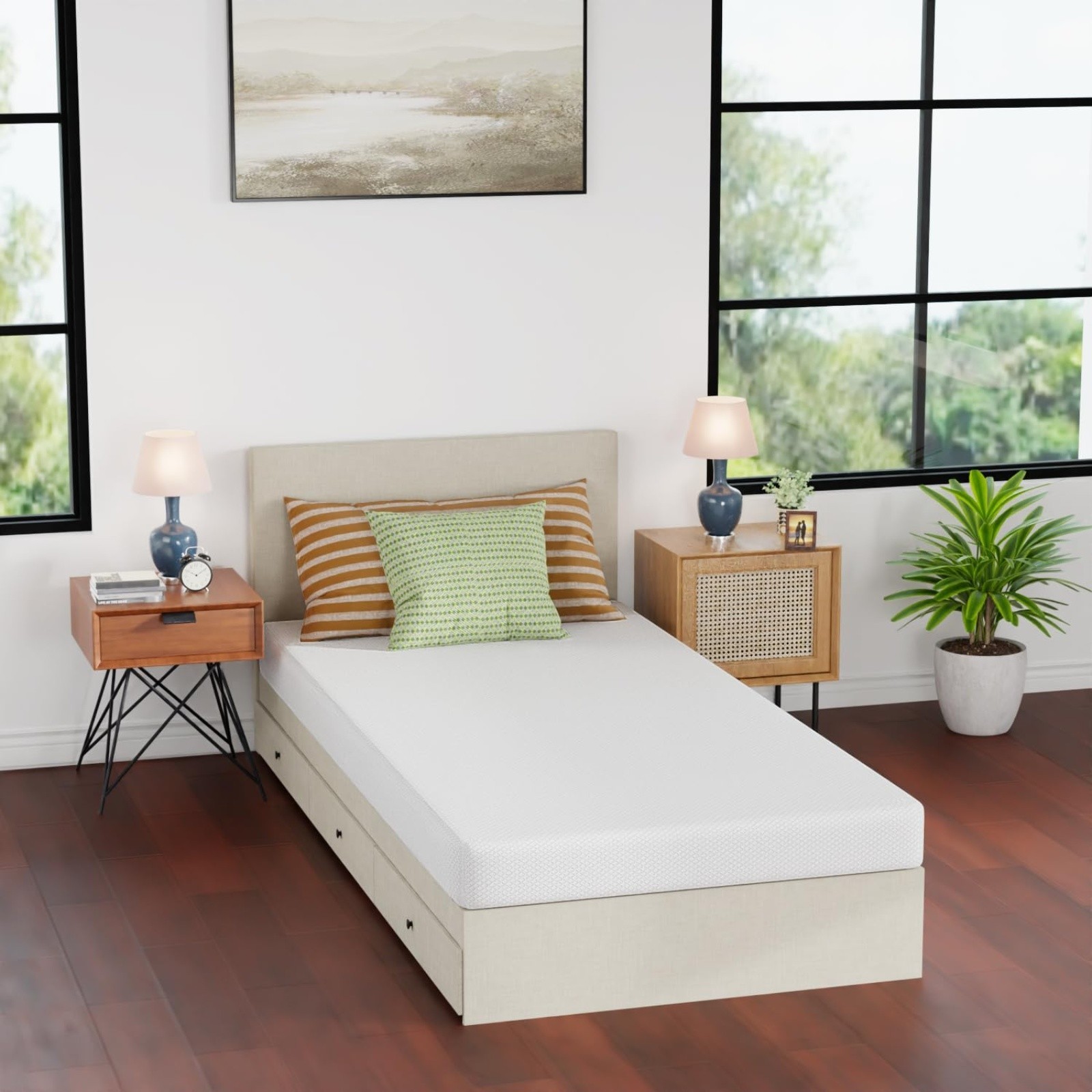 FDW | 5 Inch Twin XL Mattress | Medium Firm | Gel Memory Foam Mattres