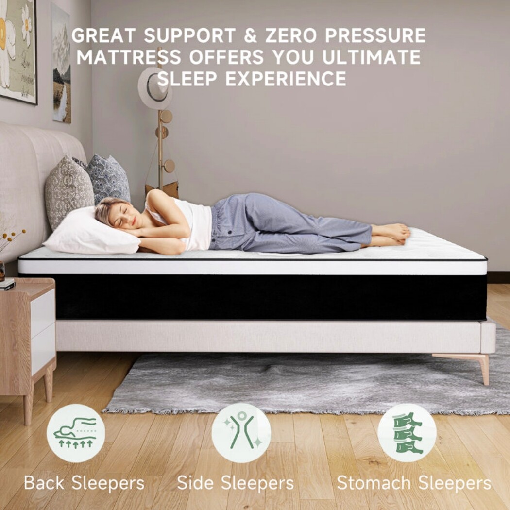 12″14″ Mattress Twin Full Queen King Size Hybrid Spring Memory Foam Bed In a Box