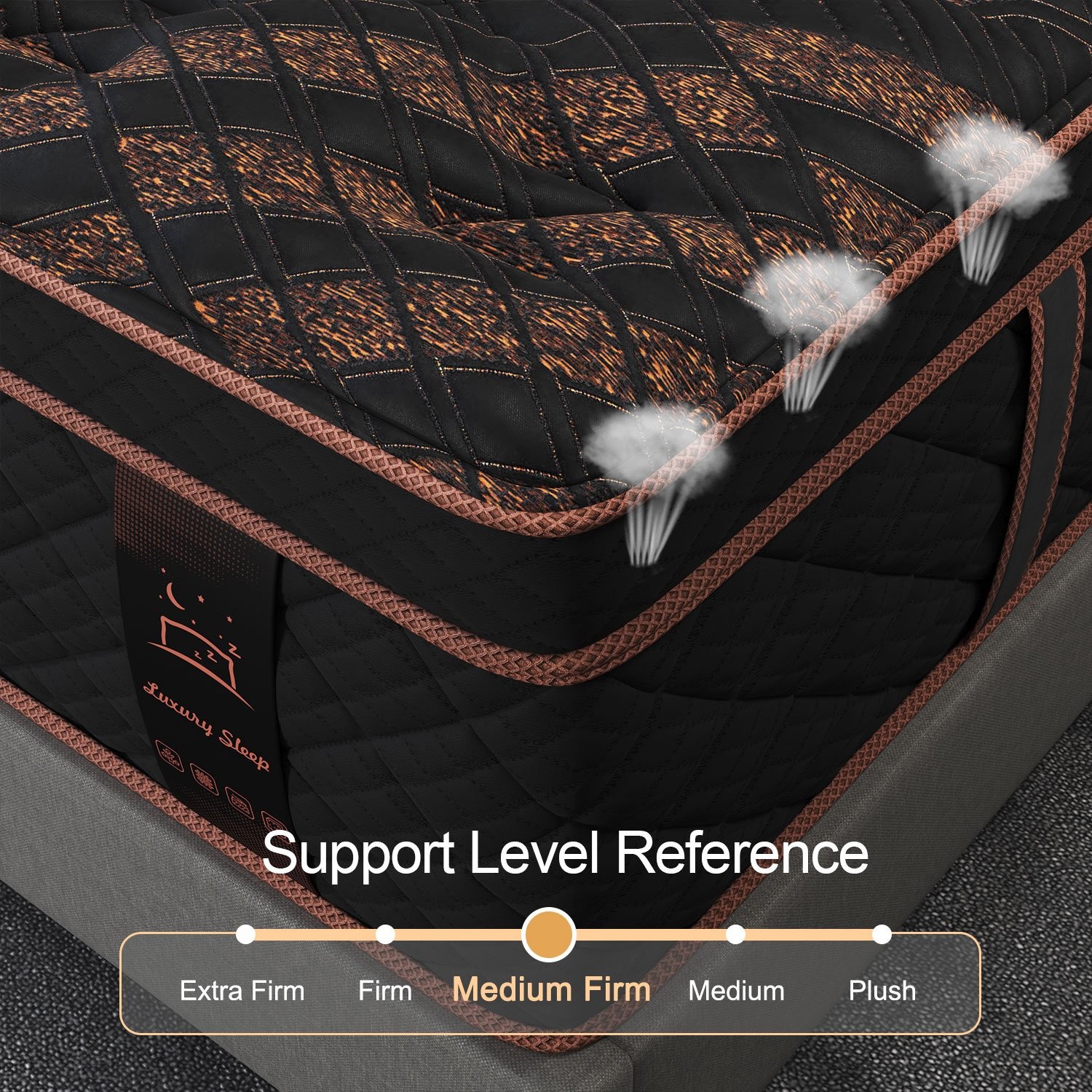 12″14″Twin Full Queen King Size Gel Memory Foam Spring Mattress In A Box