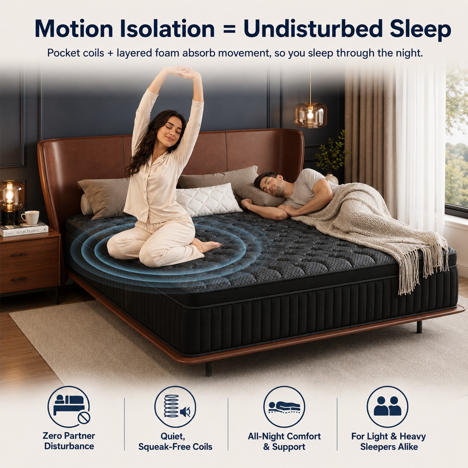 King Size Memory Foam Mattress 8Inch，Mattress in a Box