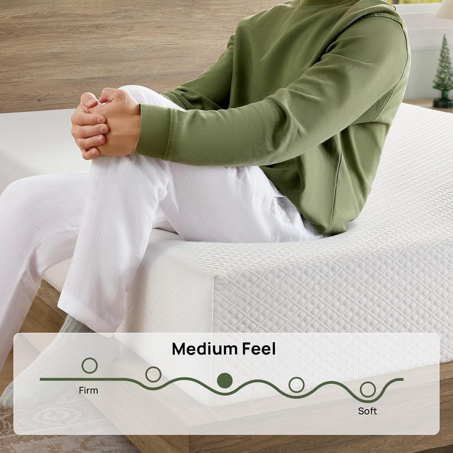 Twin Size Mattress, 10 Inch Gel Memory Foam Mattress in a Box, Fiberglass Free,