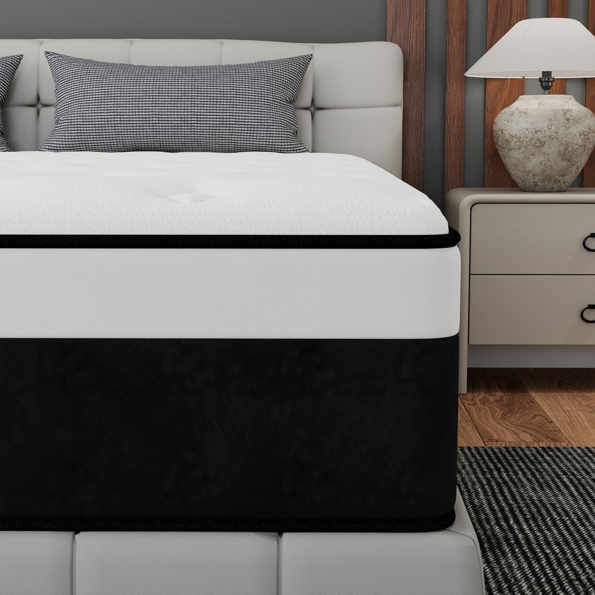 10″/12″/14″ Twin Full Queen King Mattress In a Box Gel Memory Foam Hybrid Spring