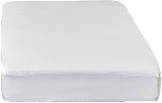 Kingnex Waterproof RV Bunk Mattress Protector Narrow Twin 30×75 White Cover.