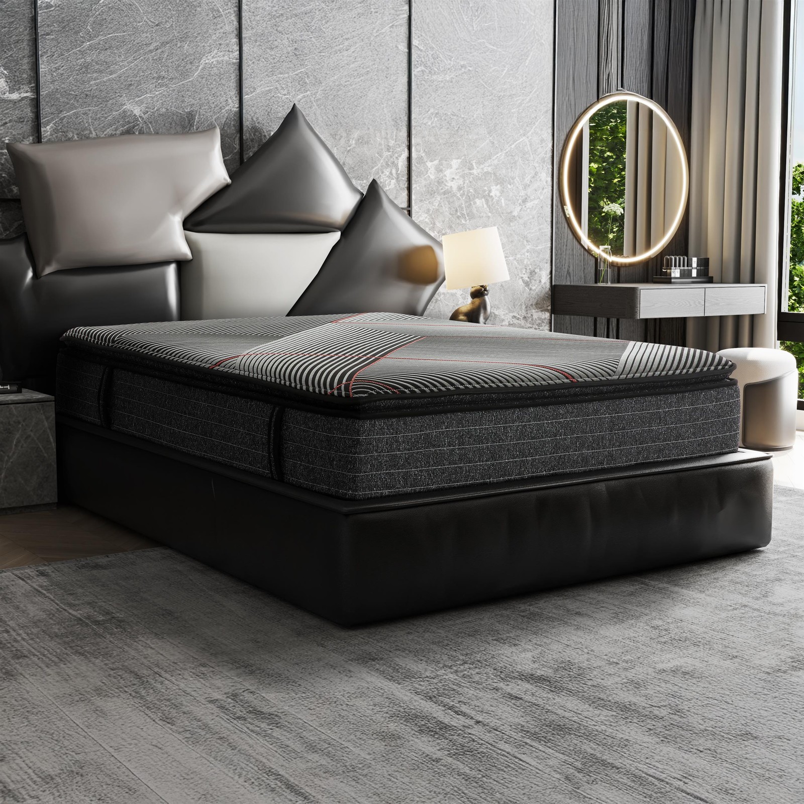 Sterling 13 inch California King Pillow Top Gel Memory Foam Hybrid Mattress