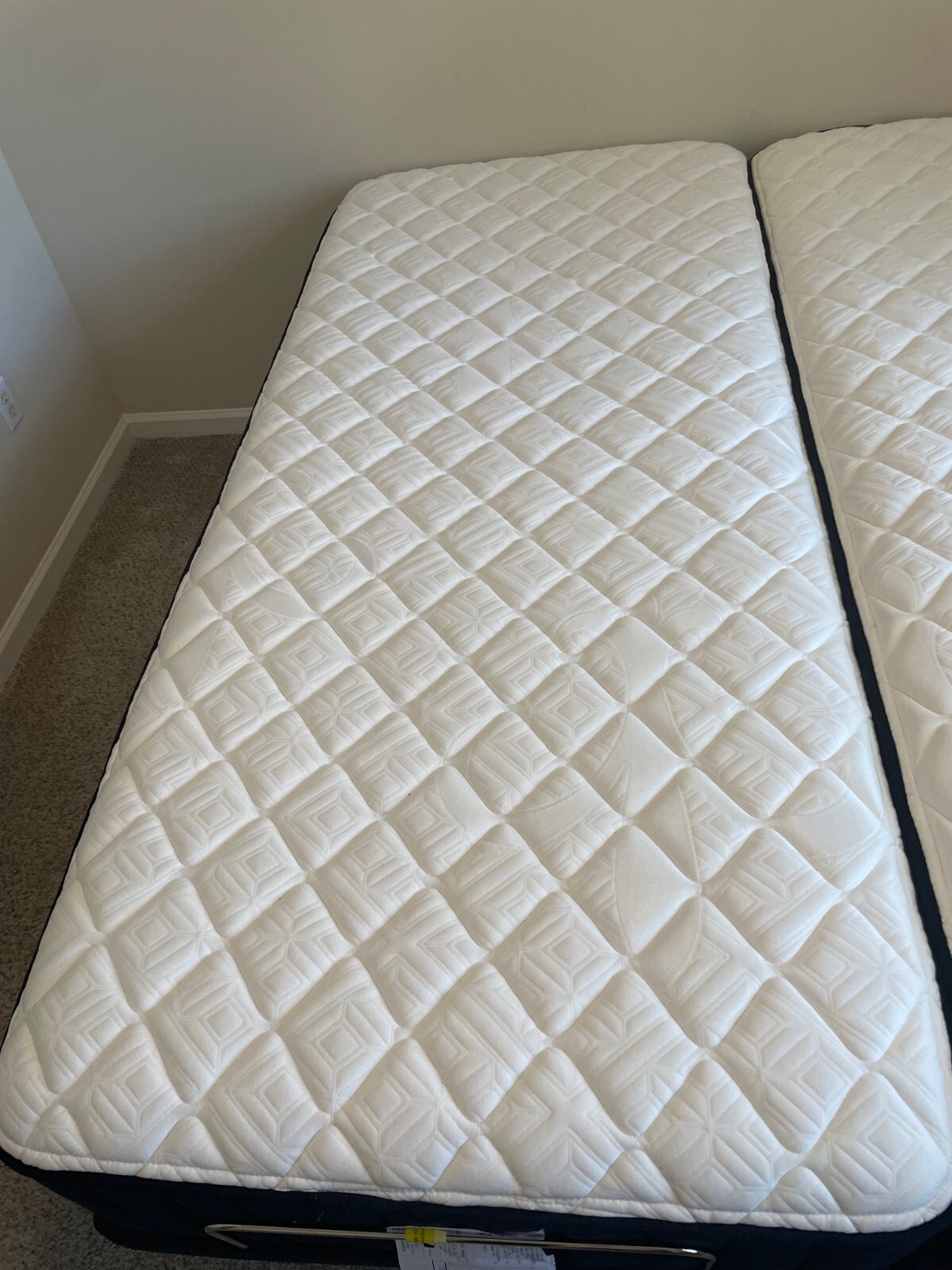 Stearns & Foster Rockwell Ultra Firm Split California King Mattresses.