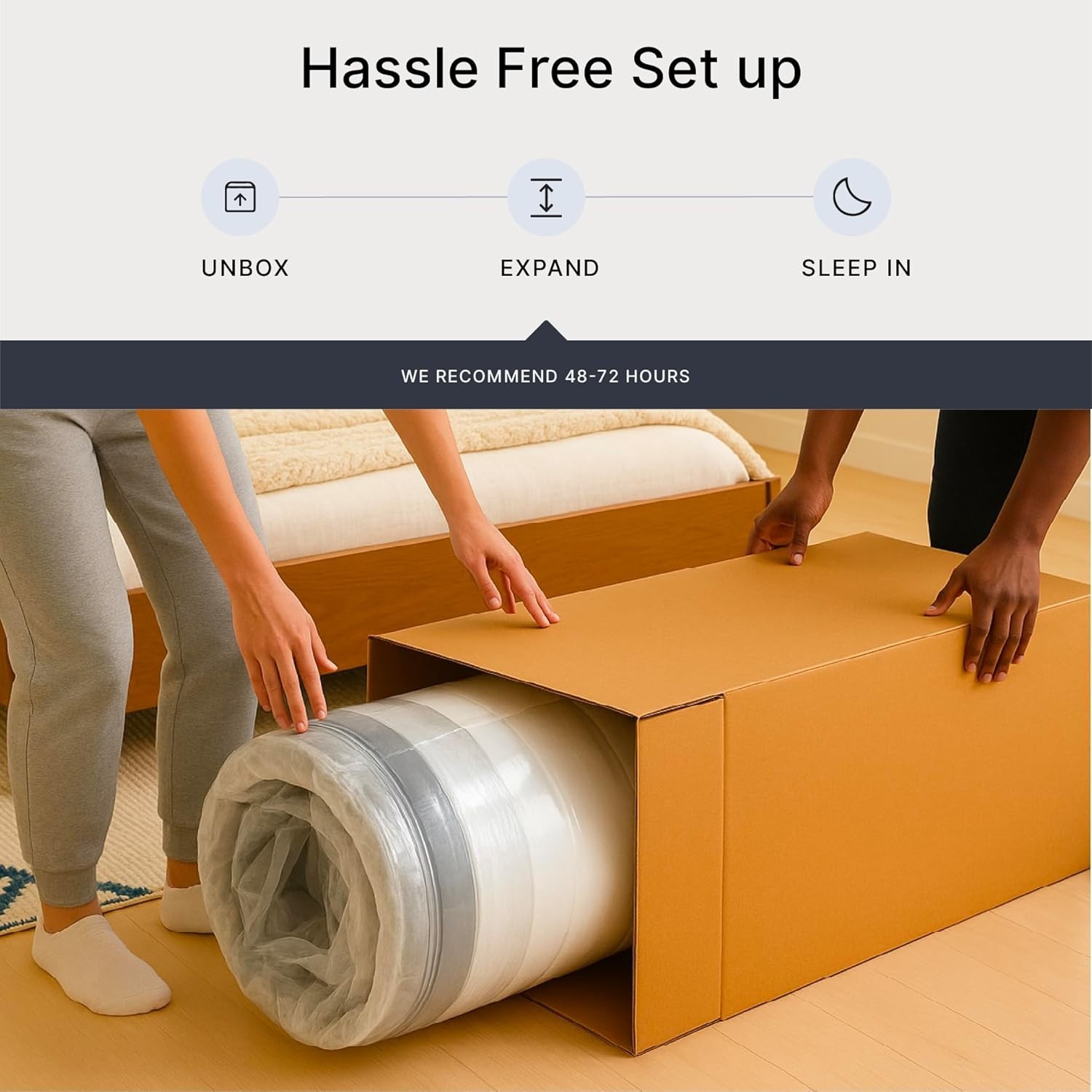 Twin Size Bed Mattress with Hybrid Design and Cooling Foam for Ultimate Comfort