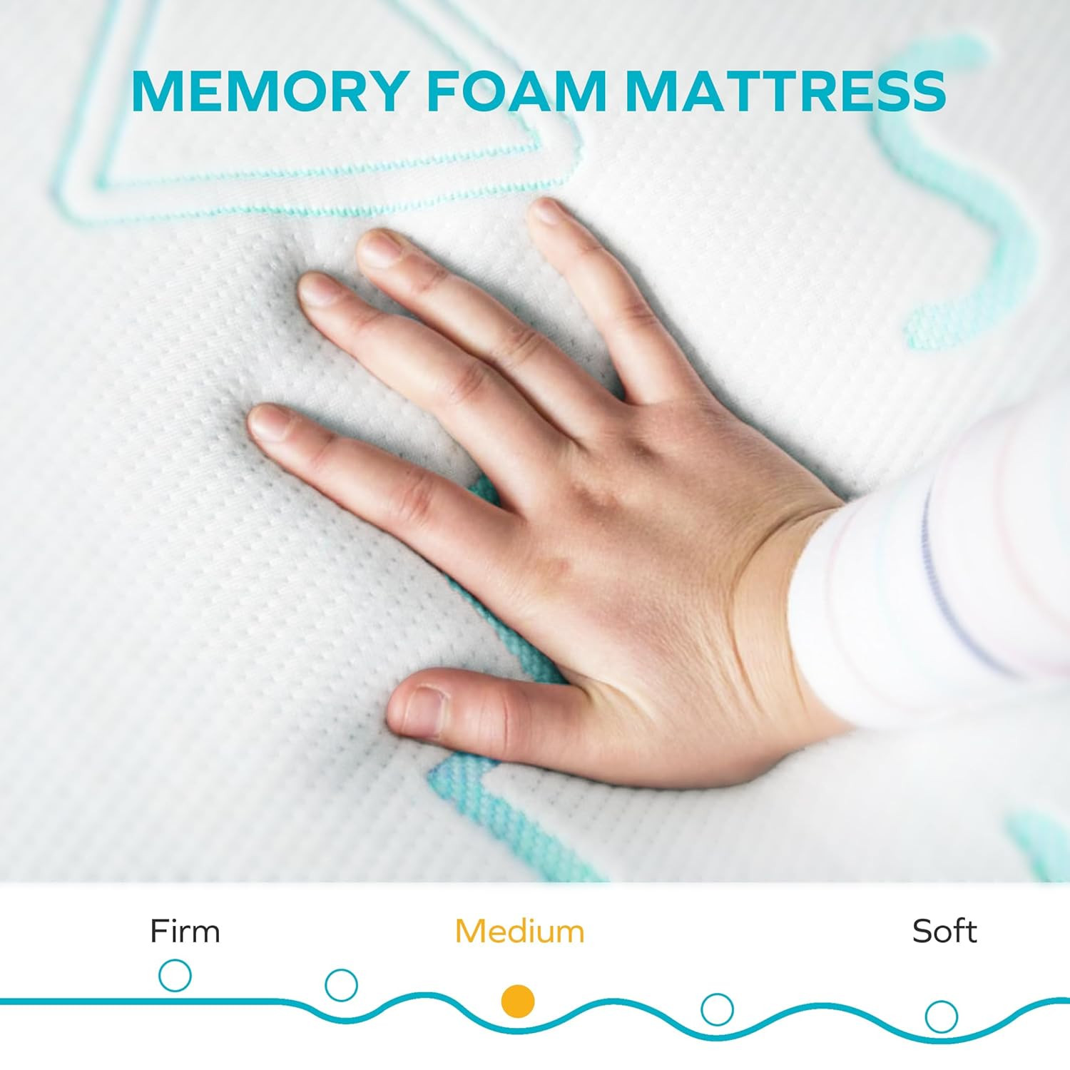 JAMA 5″ Kids Twin Mattress – Medium Firm Memory Foam – CertiPUR-US Certified