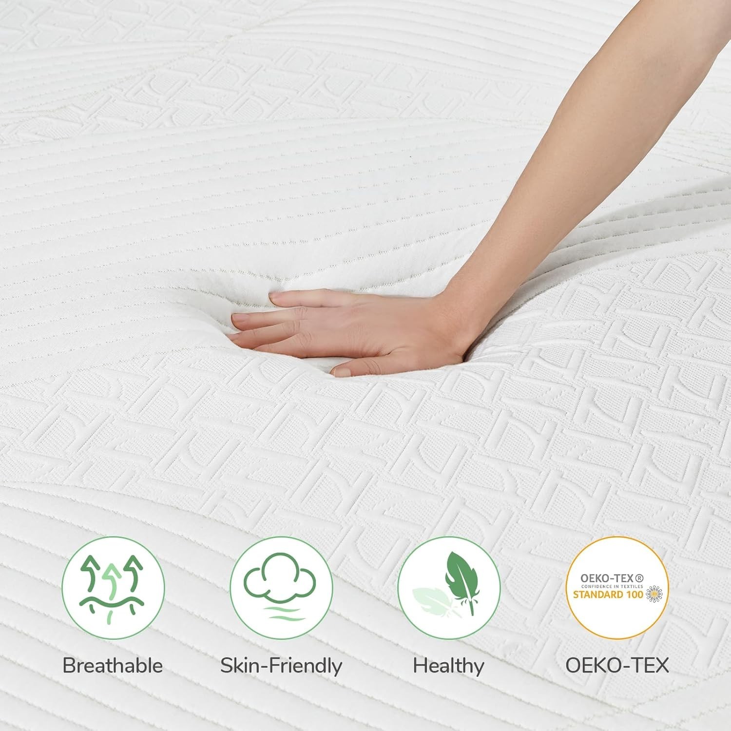 Cooling Gel Memory Foam Twin Mattress 6 Inch – Back Pain Relief & Support