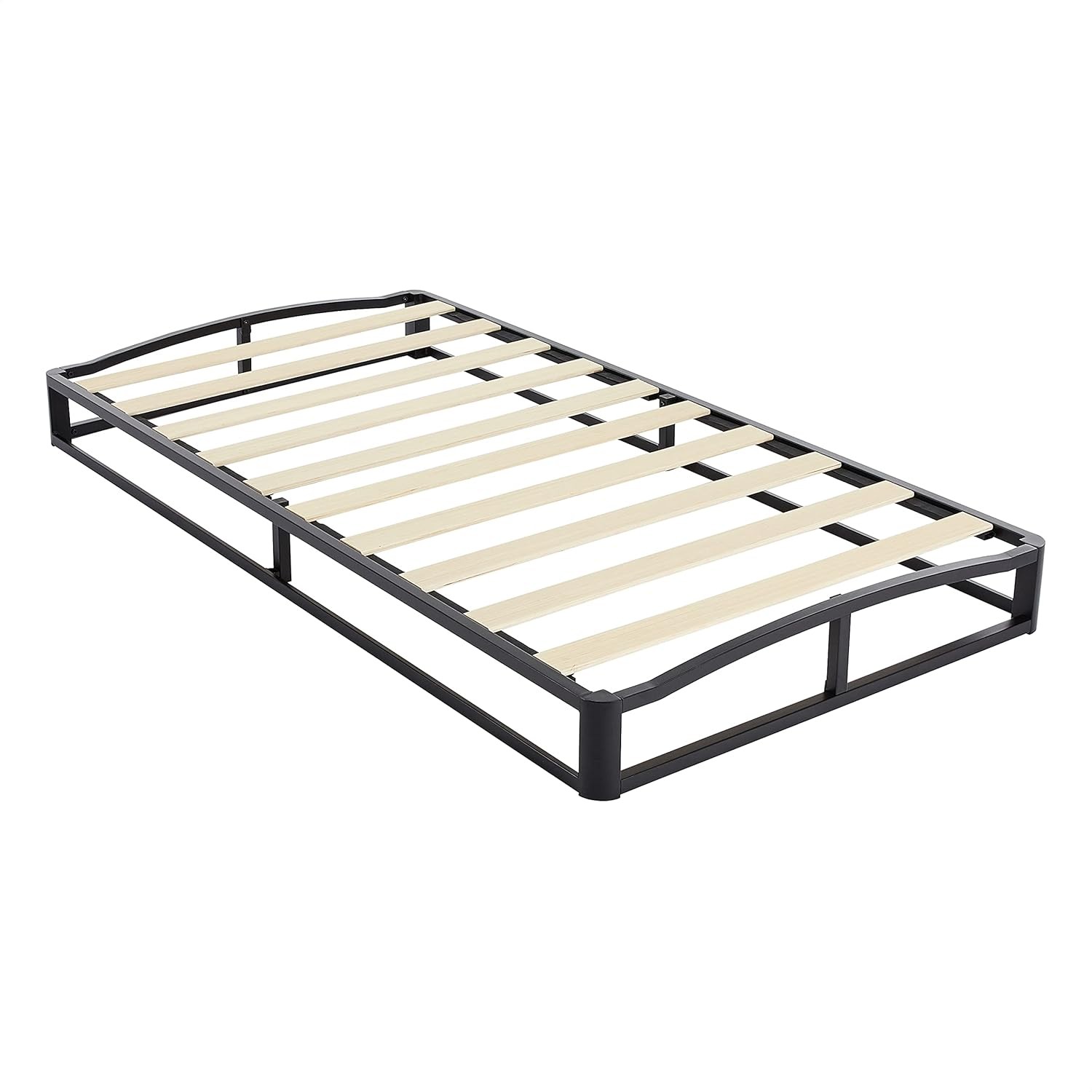 n Basics Durable Metal Platform Bed Fre with Wood Slat Support, 10