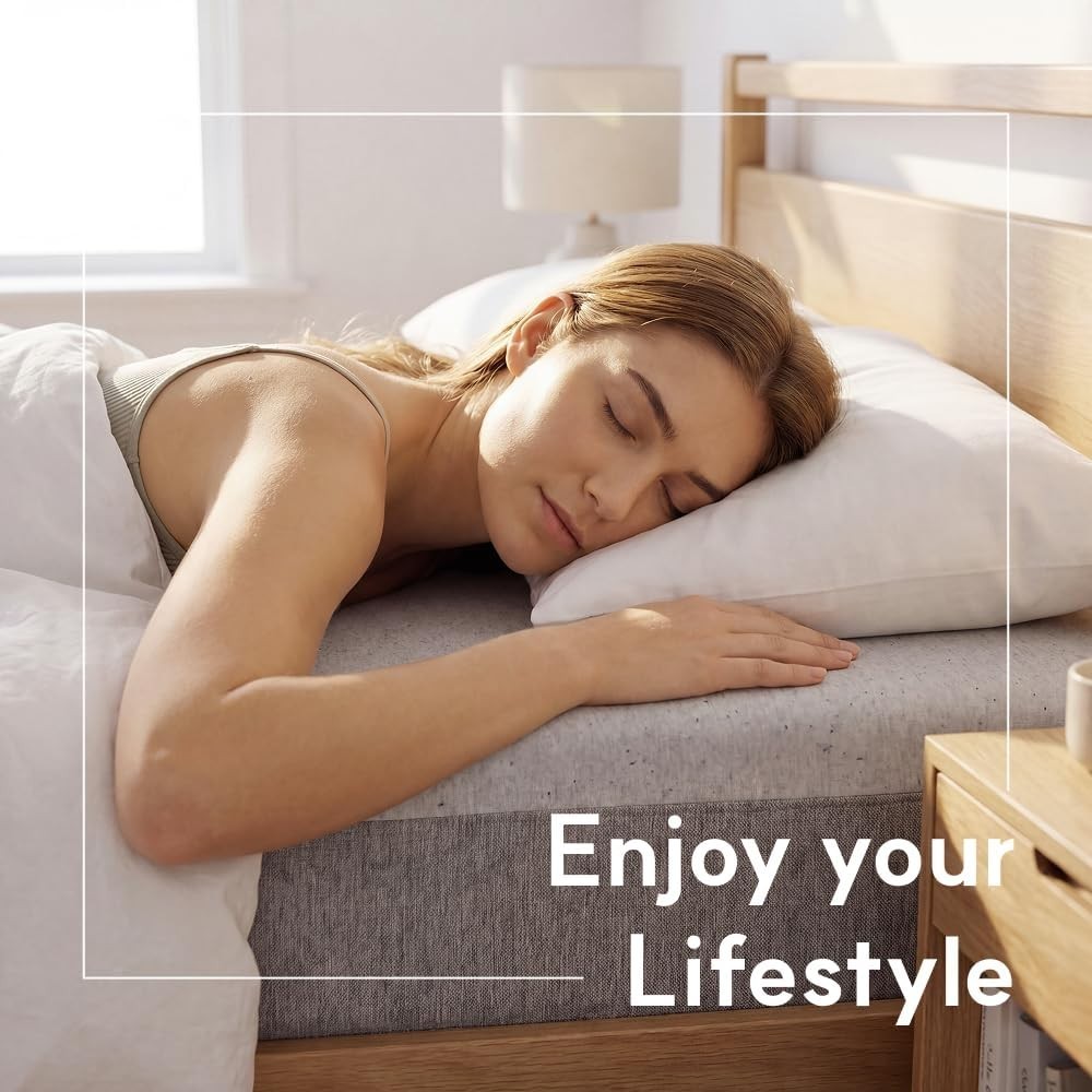 Breathable Full Size 6 Inch Mattress – Medium Firm, Low Motion Transfer Support