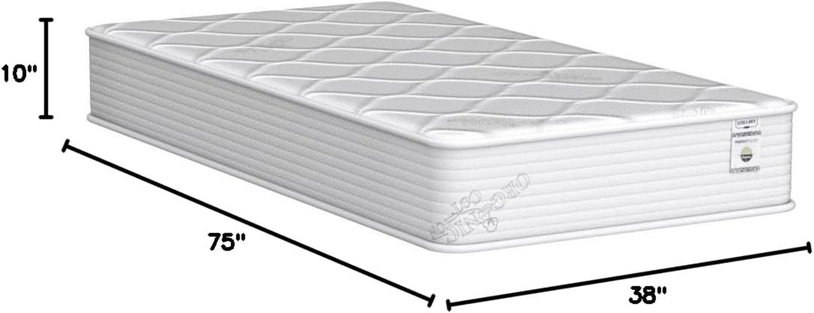 Twin Size Mattress – 10 Inch Cool Memory Foam & Spring Hybrid Mattress with Brea