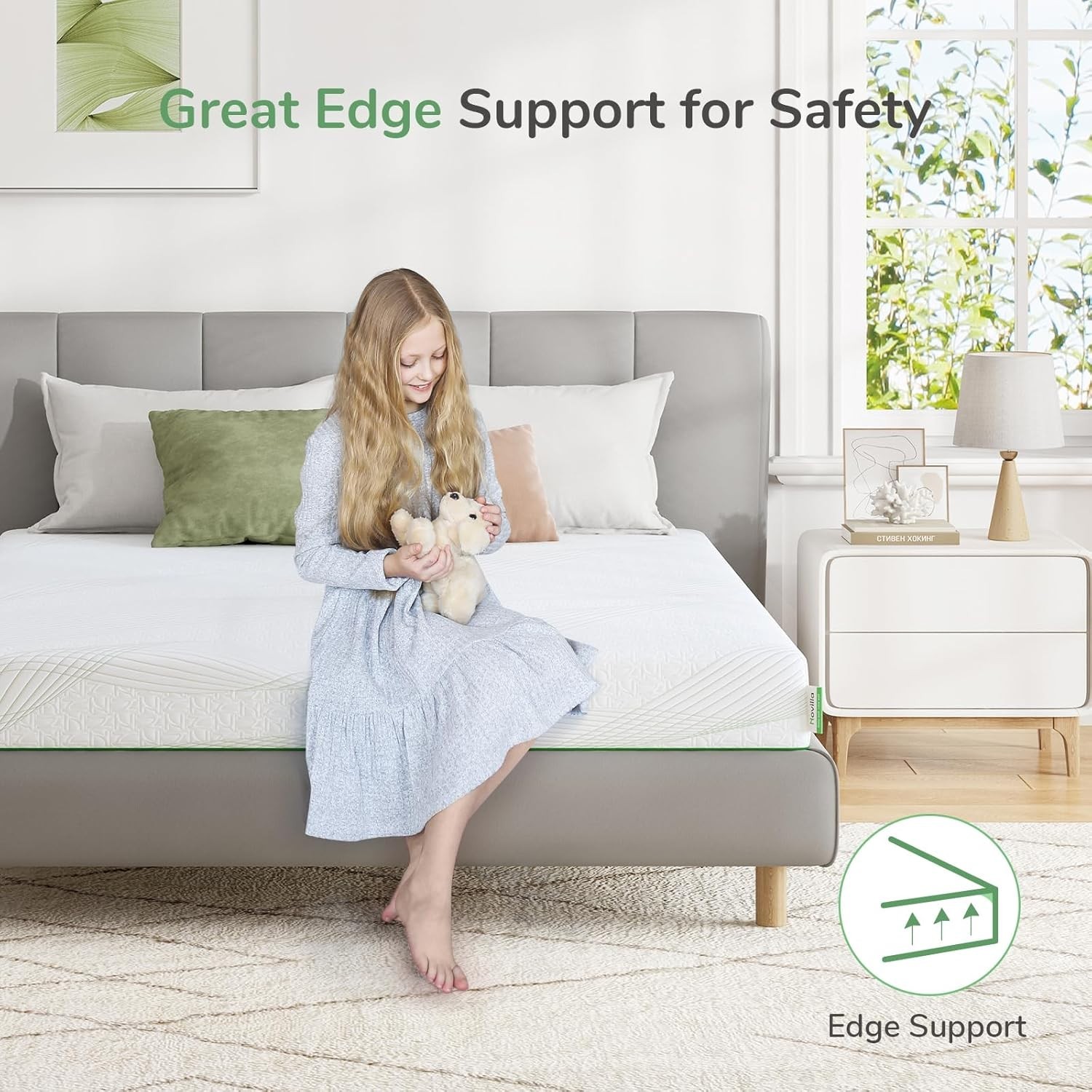 Cooling Gel Memory Foam Twin Mattress 6 Inch – Back Pain Relief & Support