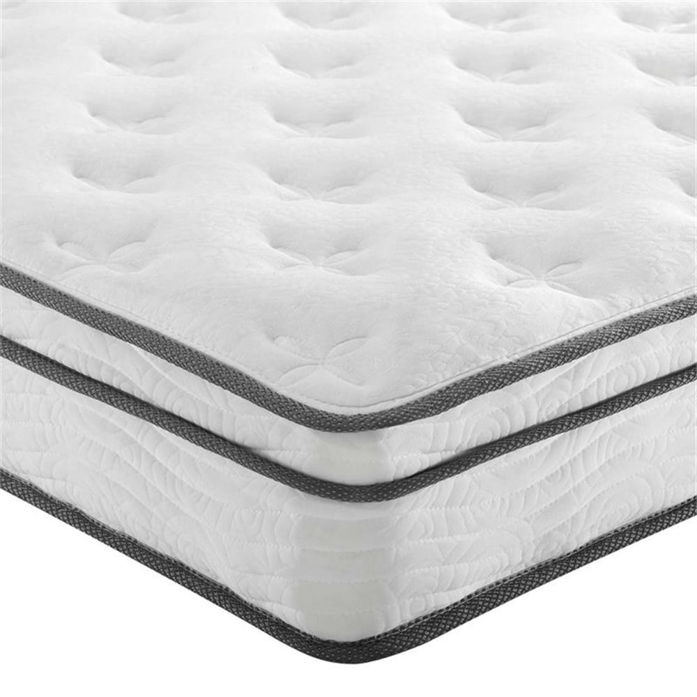 Modway Jenna 8″ Modern Innerspring and Foam Narrow Twin Mattress in White